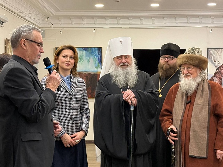 Верховный муфтий посетил открытие выставки художника В.Г.Шайхетдинова «Икърар» («Слово о религии») в г.Уфе